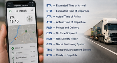 Dispatcher monitoring shipment tracking ETA and POD transport statuses
