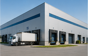 Private warehouse owned by manufacturing and retail company